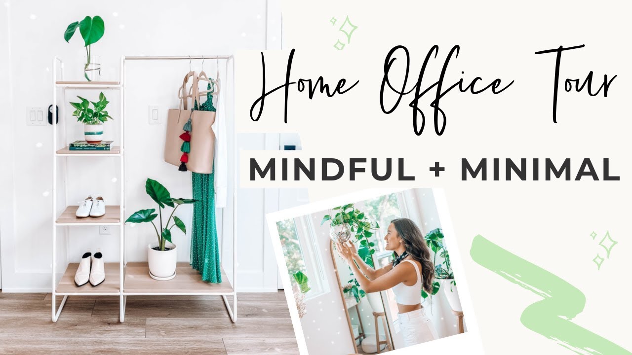 My Home Office Tour 🌱| Creative, Minimal, + Plantiful