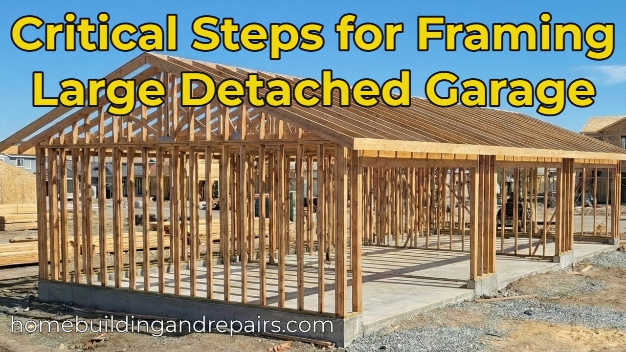 60 x 20 Garage Build With Essential Foundation, Framing and Structural Tips -