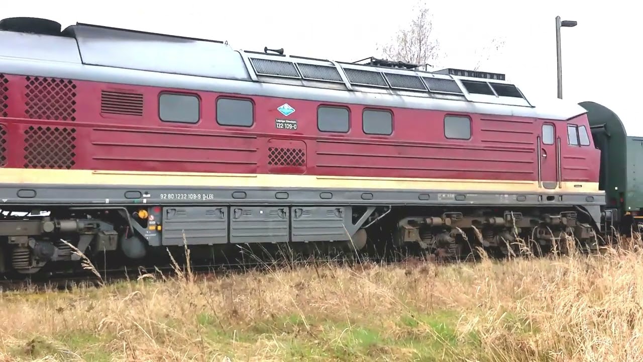 Osterfahrt mit 58 1111 (58 311) der Ulmer Eisenbahnfreunde und 232 109 von Leipzig nach Altenhain.