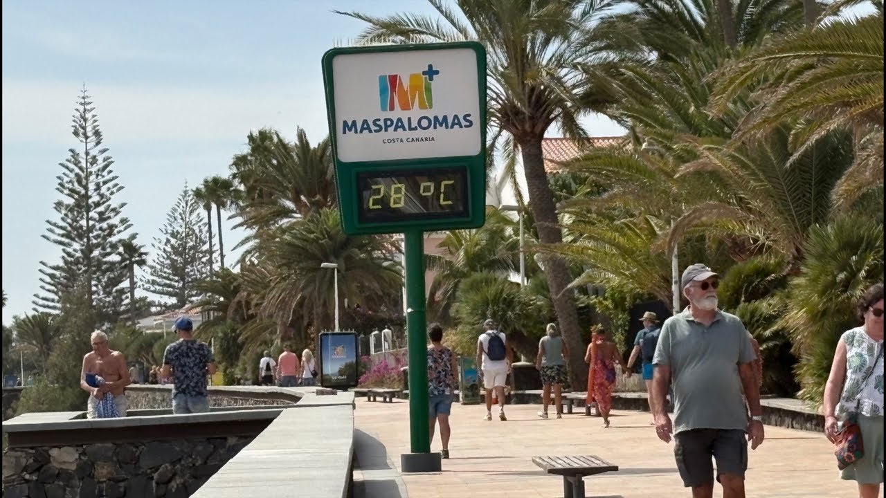 ☀️Live PLAYA DEL INGLES. Summer Sun for Tourists to Enjoy. February 23, 2026