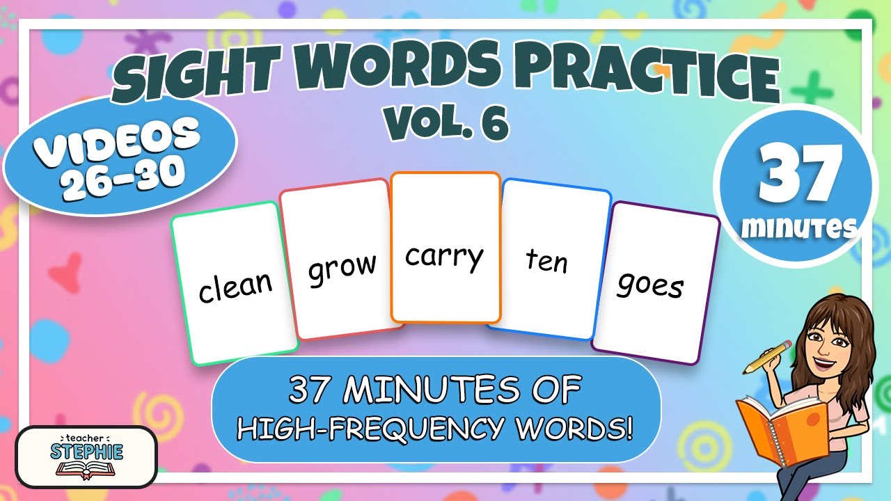 Sight Word Stories Vol. 6 – Dolch/Fry Practice for Kids (Videos 26–30)