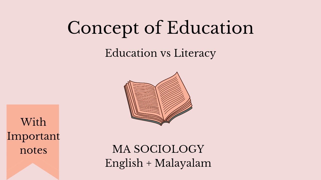MA SOCIOLOGY (IGNOU based lessons) || MSOE -1 Unit -1  Concept of Education and Literacy