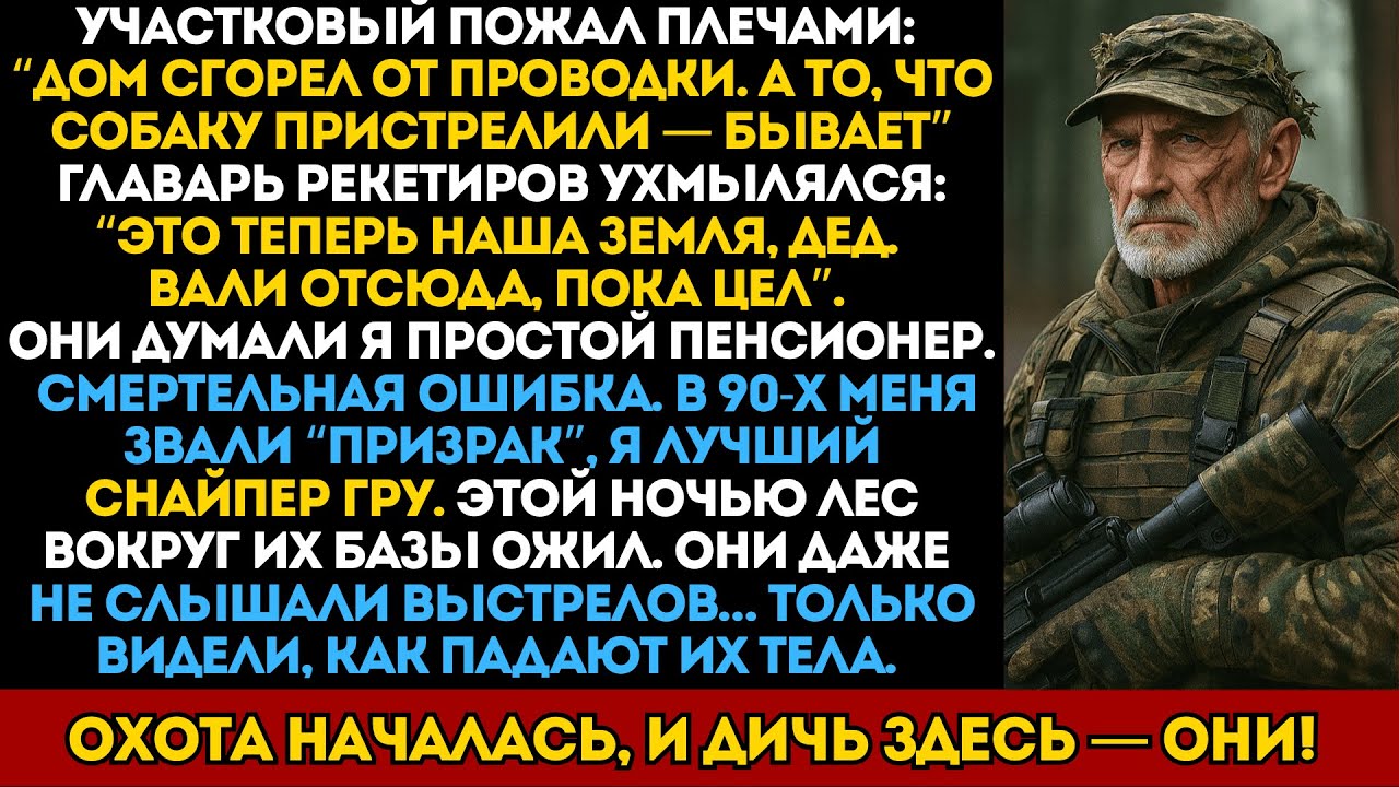 Бандиты думали, это простой старик. Смертельная ошибка: он был лучшим снайпером ГРУ