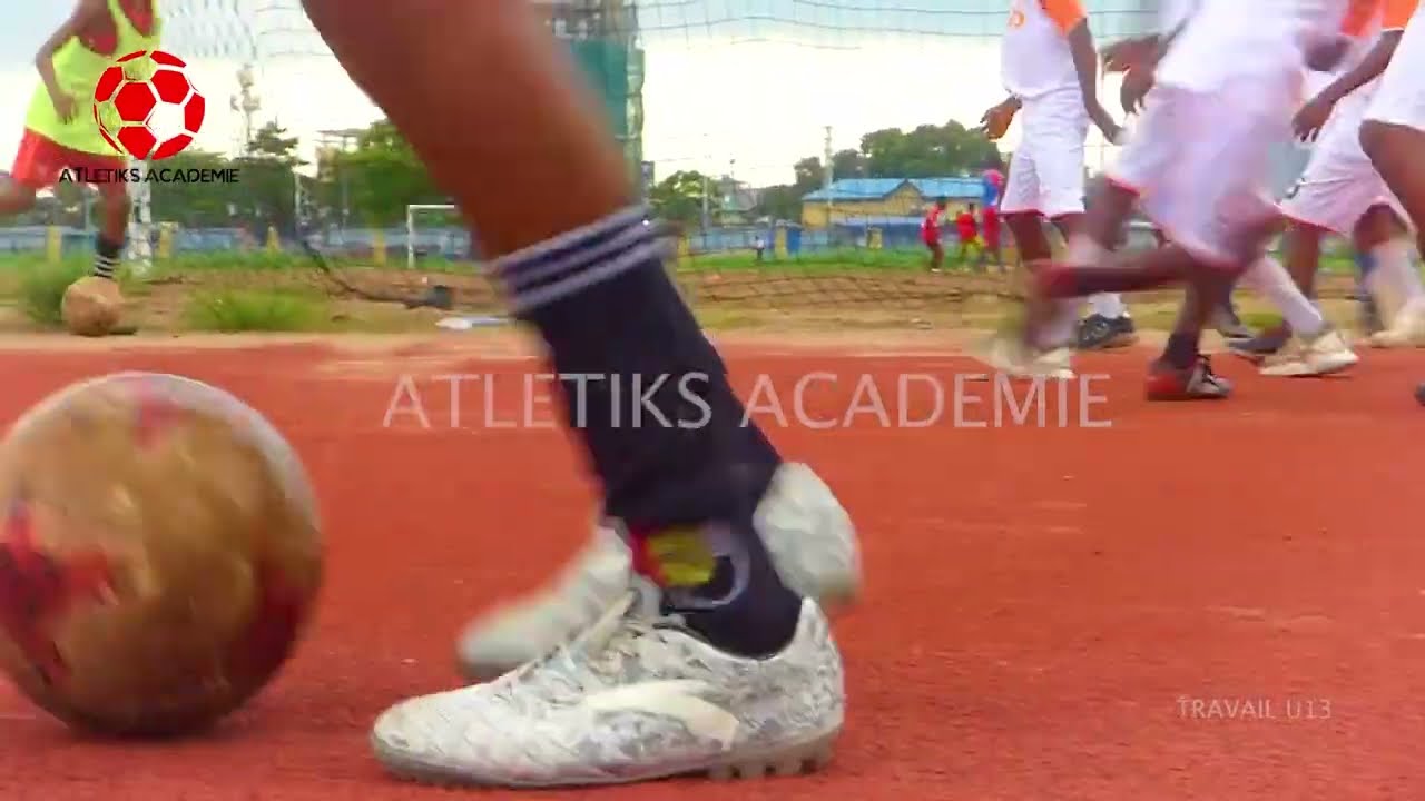 FOOTBALL-RDCONGO, Atletiks Académie, Séance de Travail U13