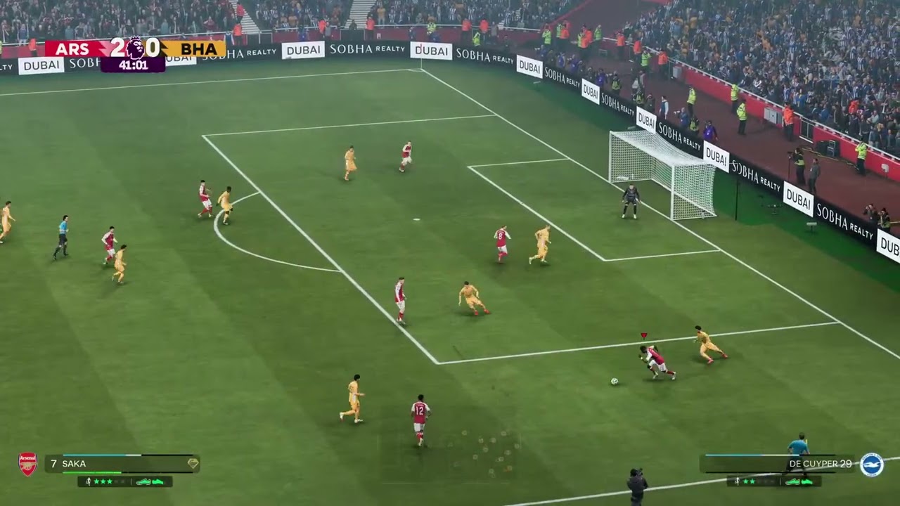 Arsenal vs Brighton 1-0 | Premier League Highlights | PS5 4K Gameplay |