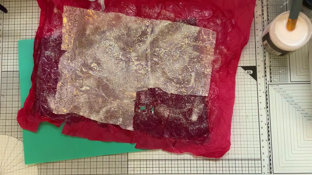 Glitter/Mica flake  Tissue backgrounds