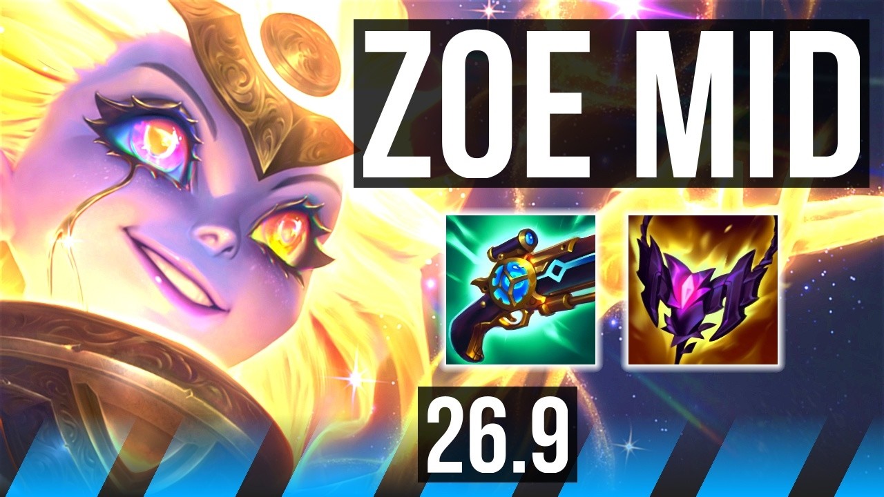 ZOE vs MALZAHAR (MID) | Good KDA: 8/1/7 | EUW Master | 26.9