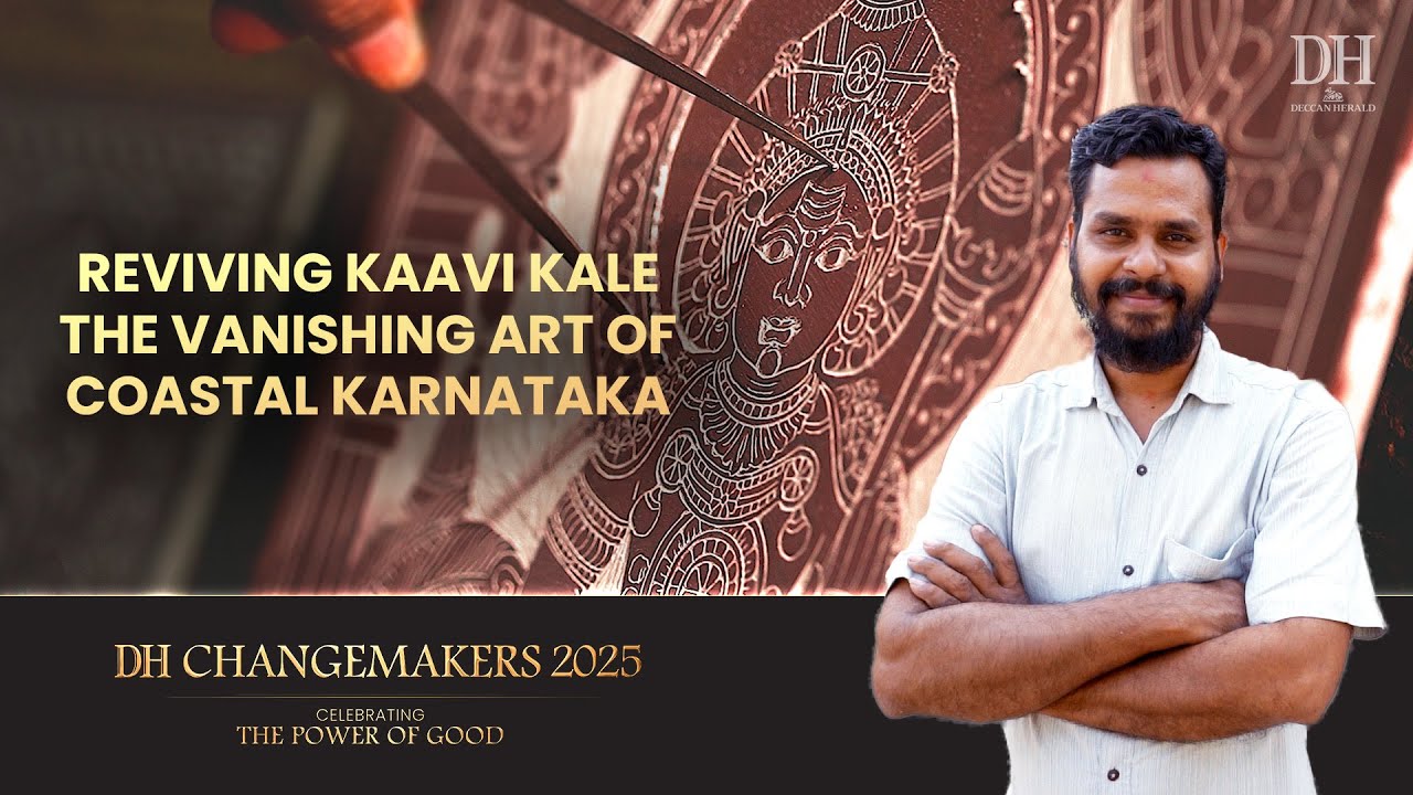This artist is reviving Kaavi art in temples in Karnataka | Janardhan Havanje | DH Changemakers 2025