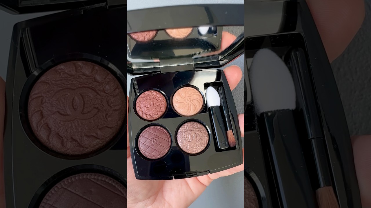 Chanel Les 4 Ombres Boutons in Couture 🍫 | #chanel #beauty #eyeshadow #chanelbeauty #fallmakeup