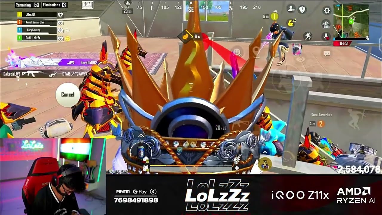 GODLIKE LOLZZZ | BACK TO BACK STREAM SNIPERS CAN’T SURVIVE 😈🔥 |PART 20| BGMI LIVE