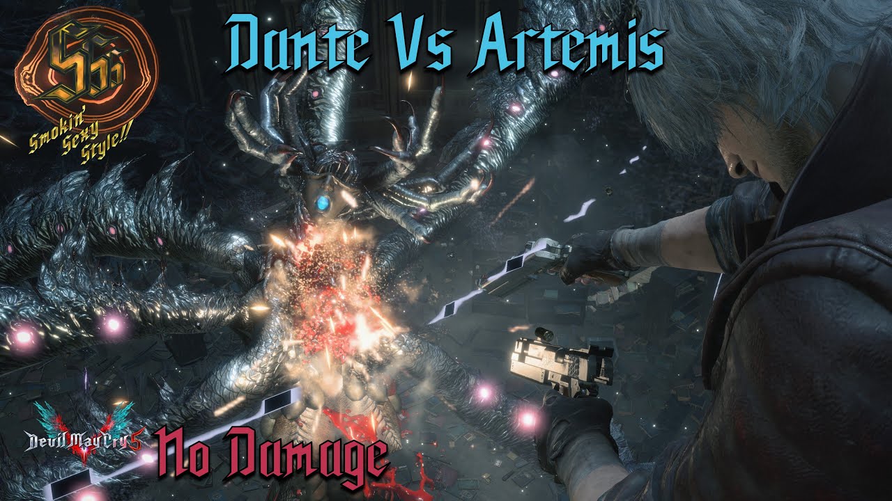Devil May Cry 5 - Dante vs Artemis - Flying Slayer! - No Damage (4K 60fps)