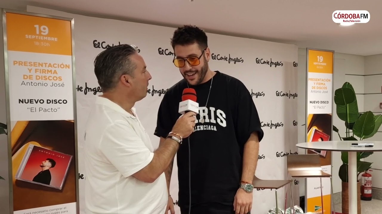 Entrevistamos a Antonio José en la firma de su Nuevo Disco 'El Pacto' en el Corte Inglés de Córdoba