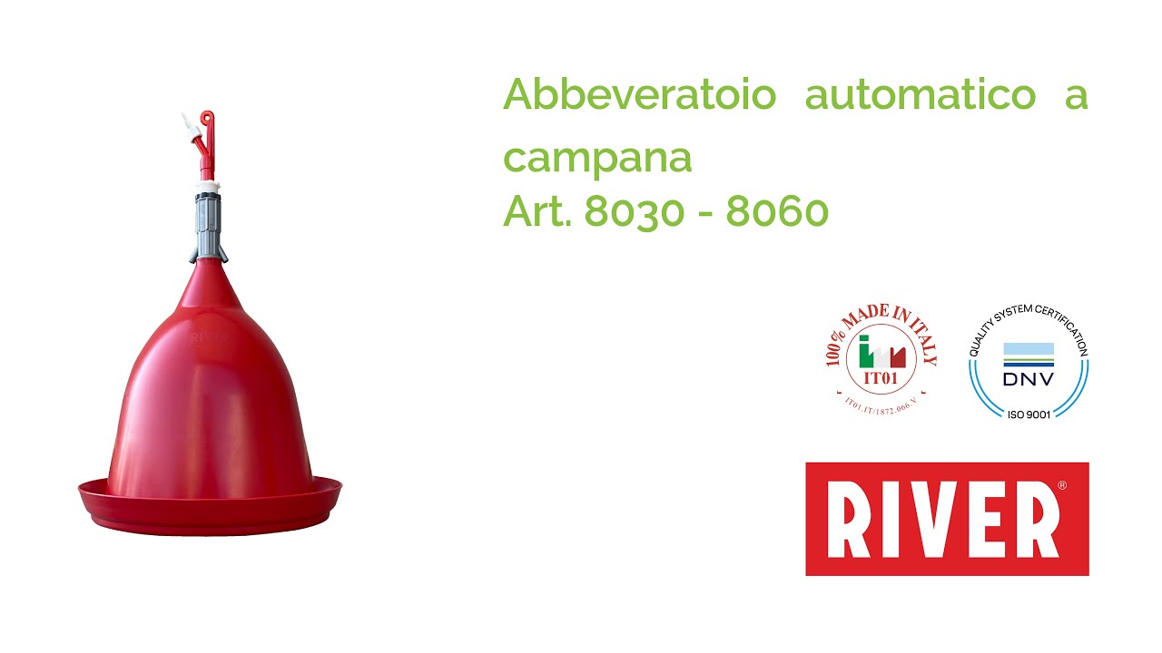 Montaggio abbeveratoio a campana - 8030 e 8060