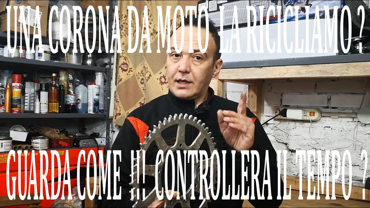 Una corona da moto un Legno Ecco un splendido Orologio da parete Fai da te