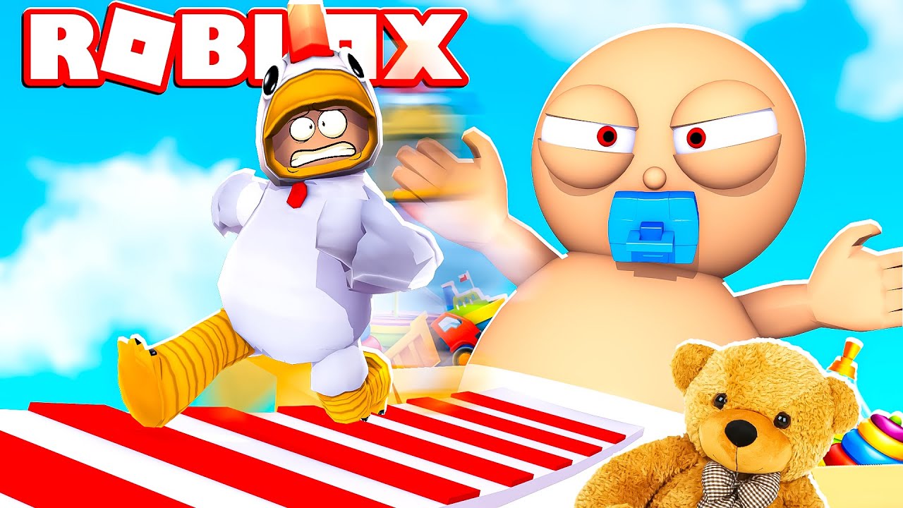 SCAPPIAMO DAL BAMBINO CATTIVO DI ROBLOX!!