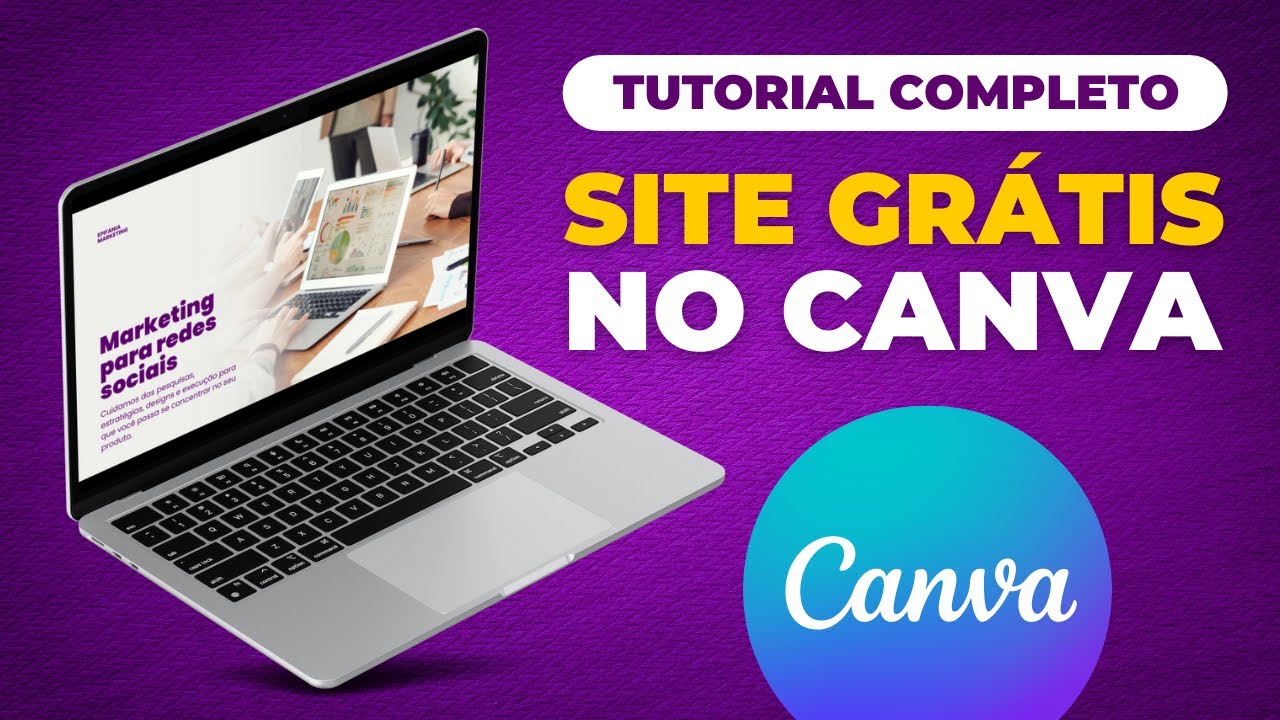 Como criar um SITE GRÁTIS no CANVA | Fácil e Rápido 🔥 [Tutorial Completo de Como Fazer 2023]