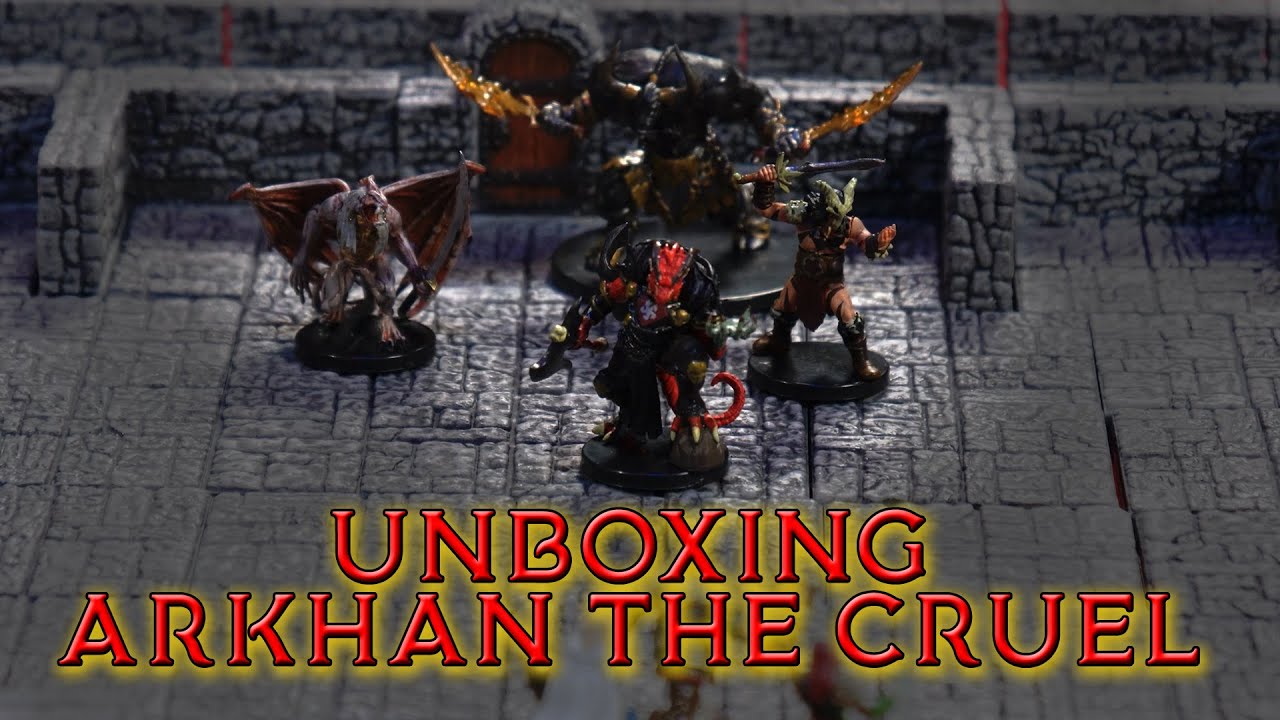 Unboxing Arkhan The Cruel minis from WizKids - D&D, minis, 4k