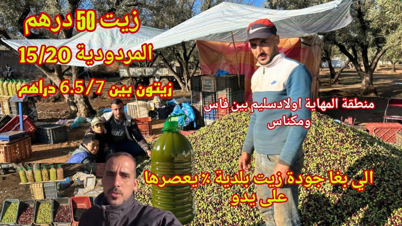 زيت الزيتون البكر الممتاز  الي بغا الجودة ديال الزيت البلدية الحرة٪  يعصرها على يدو 
