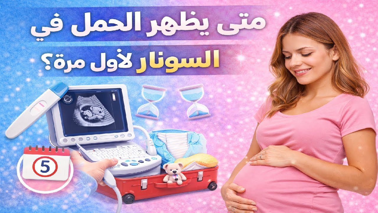 متى يظهر الحمل في السونار لأول مرة؟ #الحمل
