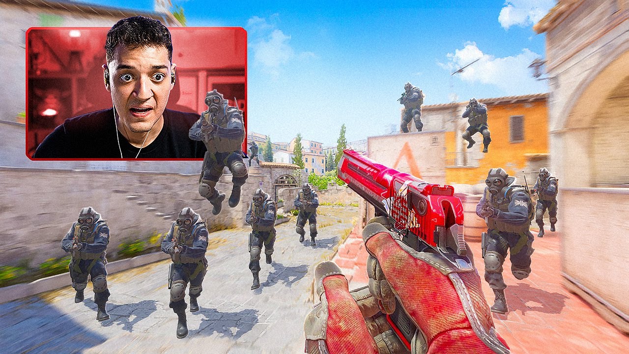 algo inaceitável e inexplicável aconteceu nesse vídeo. 1 GLOBAL VS 10 BOTS no MODO EXPERT do CS 2