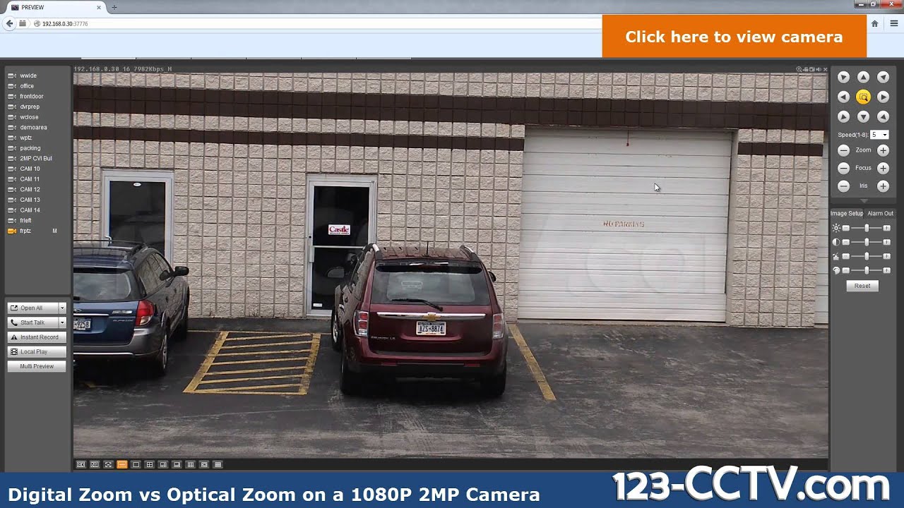 Digital vs Optical Zoom on 2 Megapixels 1080P CCTV Camera