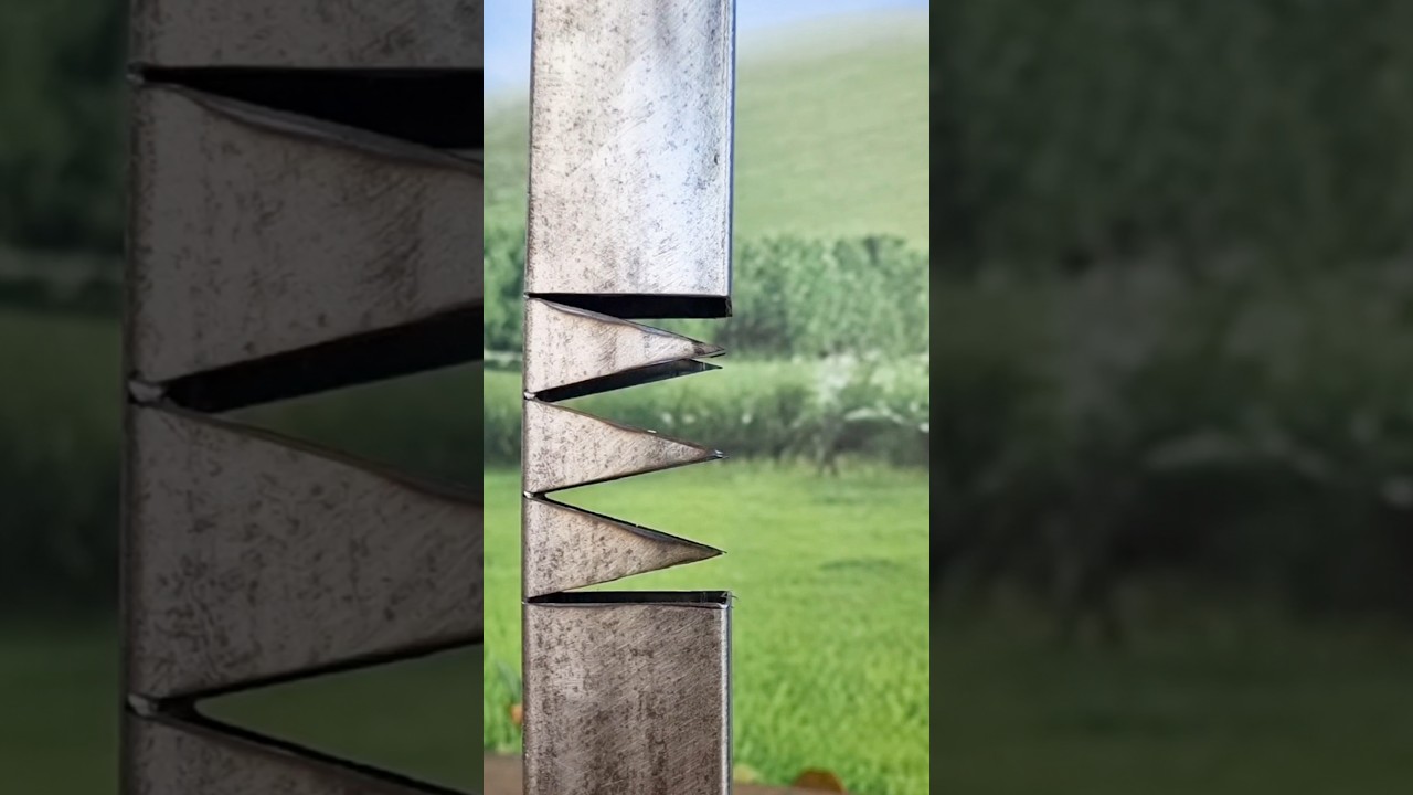 An old welder's clever trick for creating beautiful 90&deg; angles  #tips #welder #cutting #skills