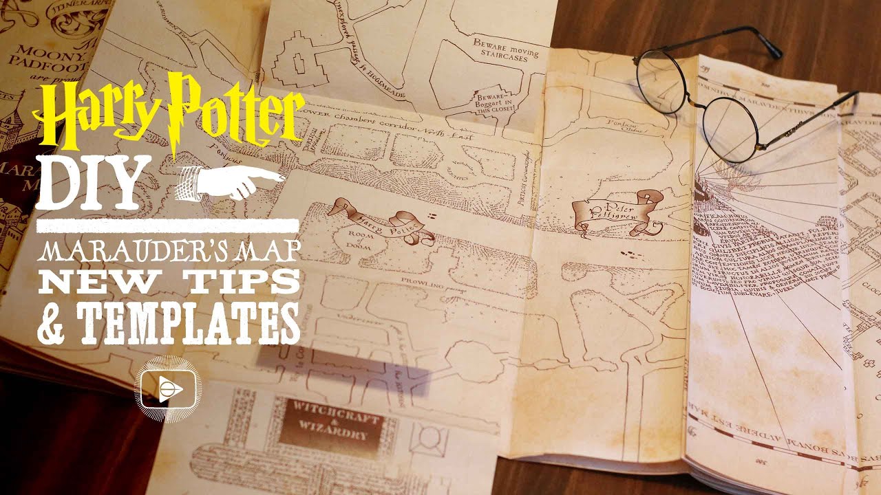 Marauder's Map New Tips and Templates!  Harry Potter DIY