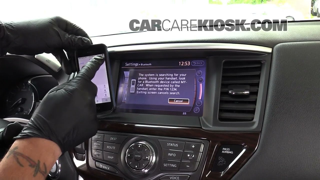 Как подключить телефон: Bluetooth 2014;Nissan;Pathfinder;SL Hybrid;7;14;2 5;4;L;4;11