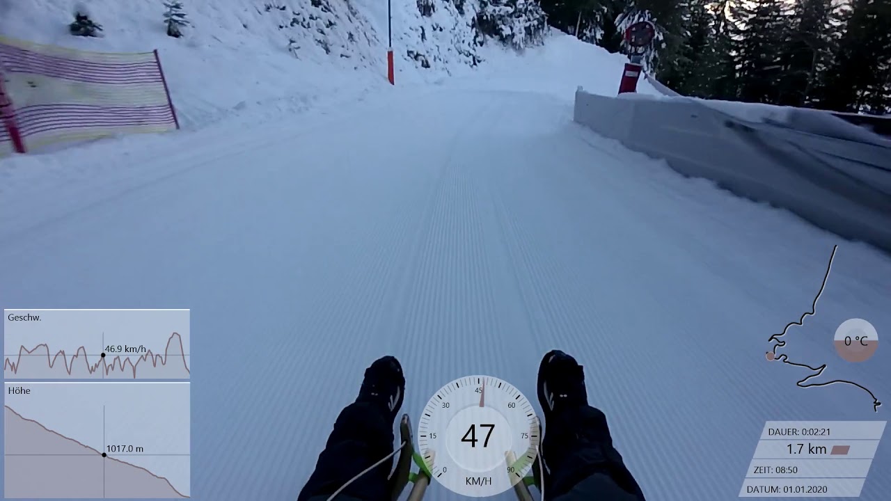 Rodeln am Astberg in Going / Elmau 01.01.2020 - Neujahrsrodeln