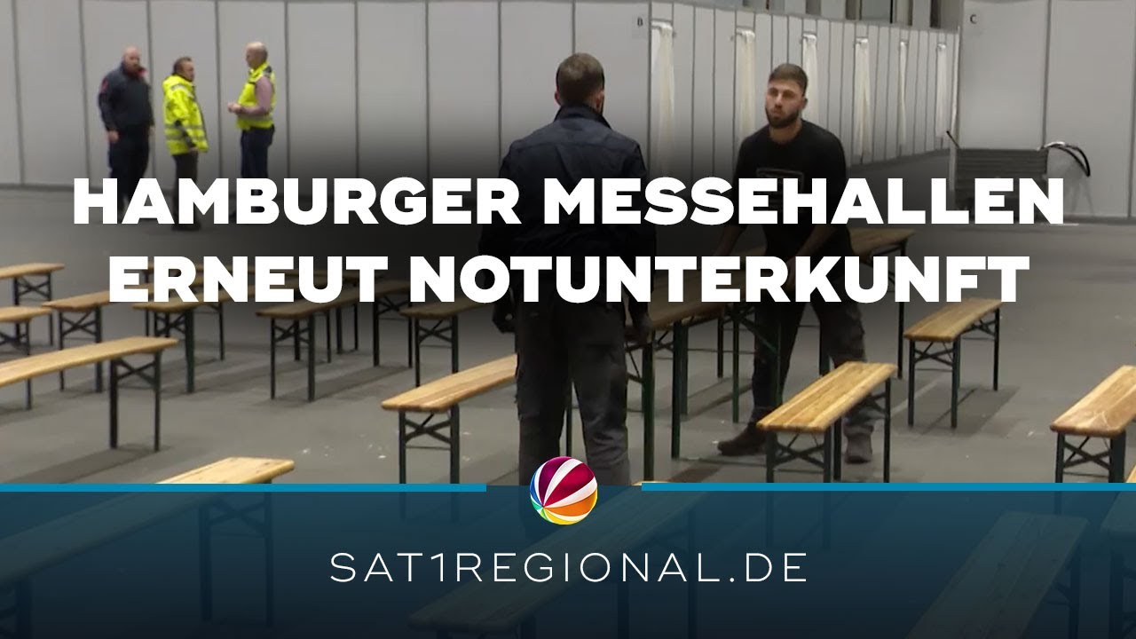 Hamburger Messehallen werden erneut zur Flüchtlingsunterkunft