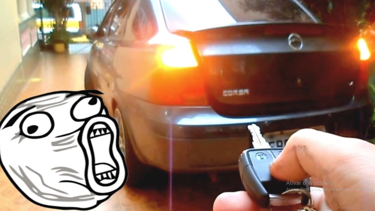 Abrir porta-malas do Corsa Sedan pelo controle da chave