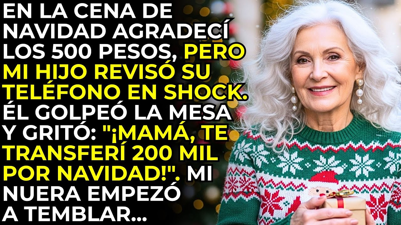 En Navidad Agradecí A Mi Hijo Rico Por Quinientos. Él Dijo Que Había Enviado Doscientos Mil
