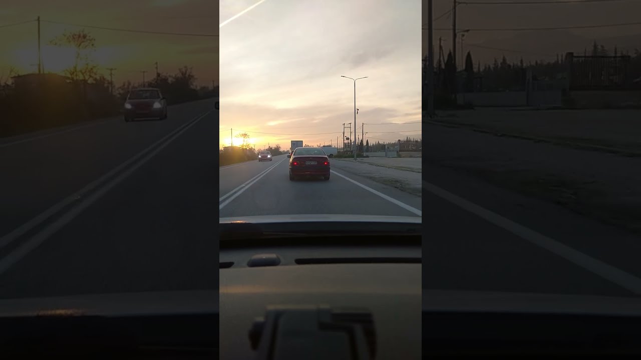 Driving Early In The Morning In Winter