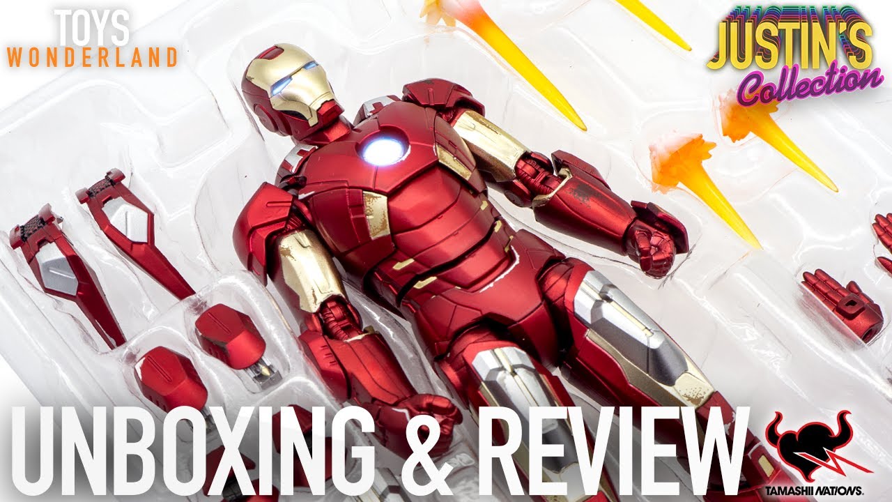 S.H.Figuarts Iron Man MK7: Мстители: Сборка Bandai Tamashii Nations: Распаковка и обзор