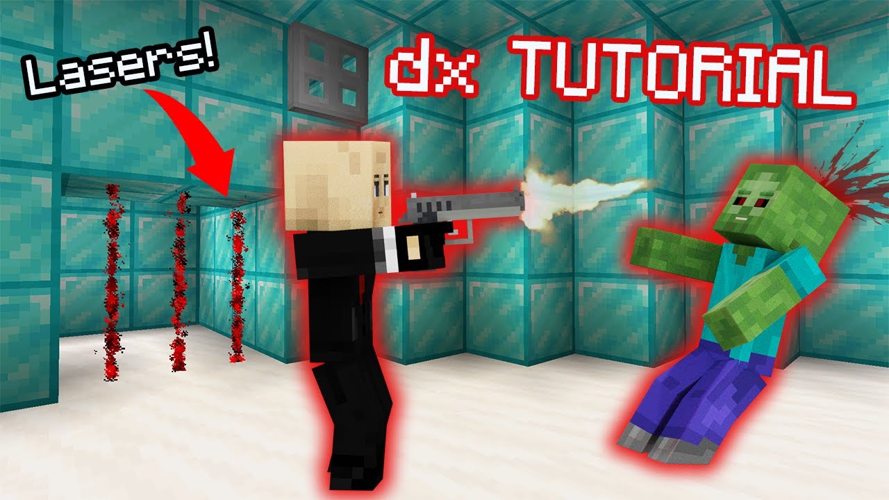 Detect HEADSHOTS, Make LASER GATES - Precise Hitbox Detection || Minecraft Datapack Tutorial