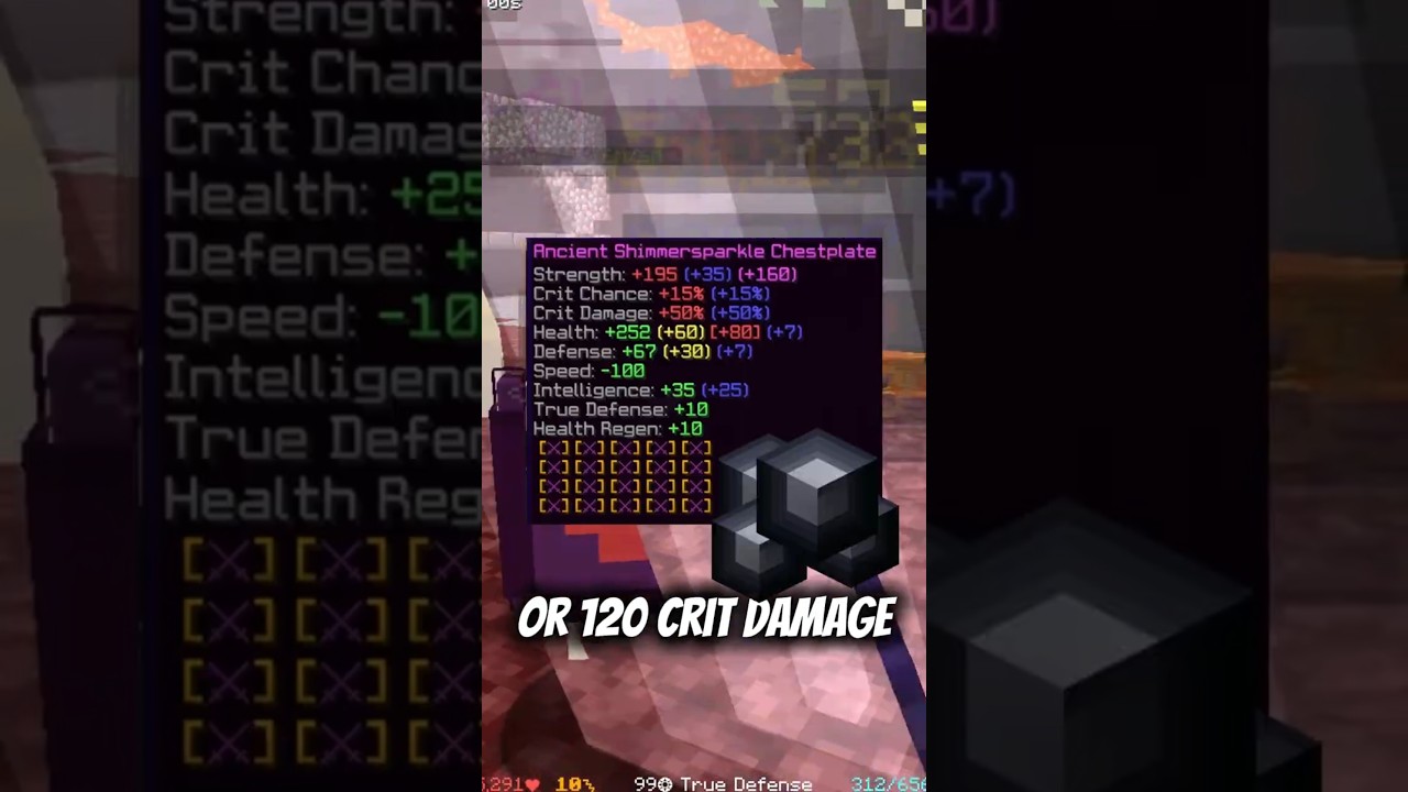 Is this the new BEST chestplate?? - Hypixel skyblock  #hypixelshorts #minecraft