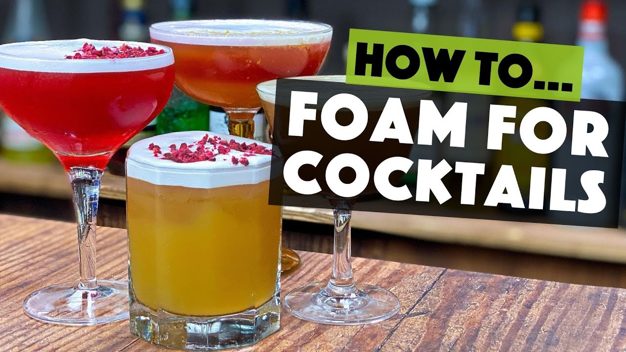 How to make Foam for a Cocktail using Miraculous Foamer | Steve the Barman