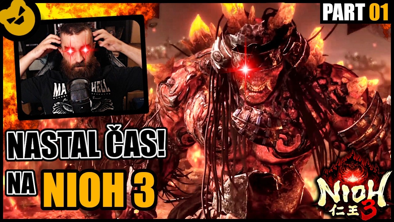 Nastal ČAS REZAŤ a BUŠIŤ DÉMONOV! [ NIOH 3 - Prvé Hranie ] 01