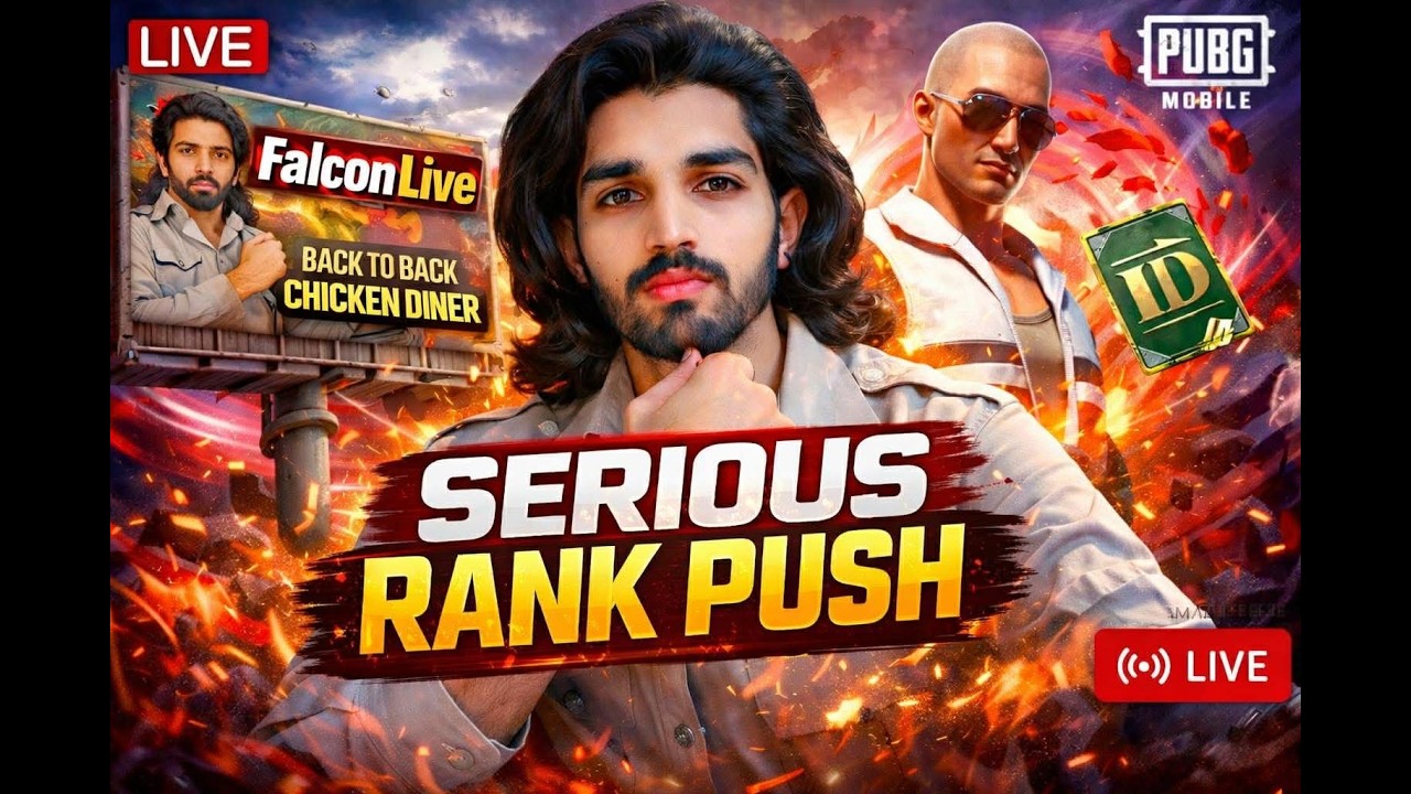 Road to Conqueror In 24 Hours 🥶  | New season Pubg Mobile 🔥 Rank Push @ipsfalcongaming ​