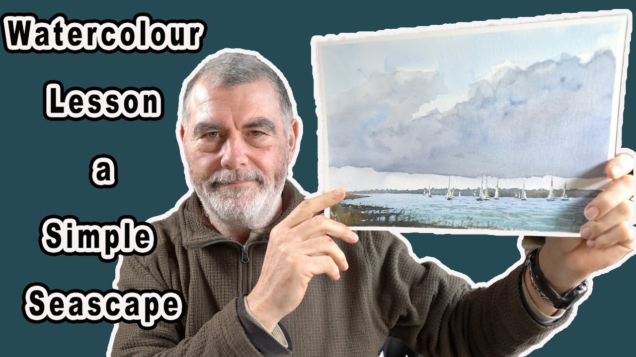 A Watercolour Lesson - A Simple Seascape