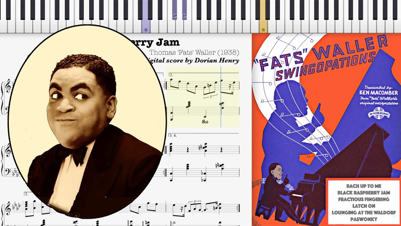 Black Raspberry Jam by Fats Waller (1938, Jazz piano)