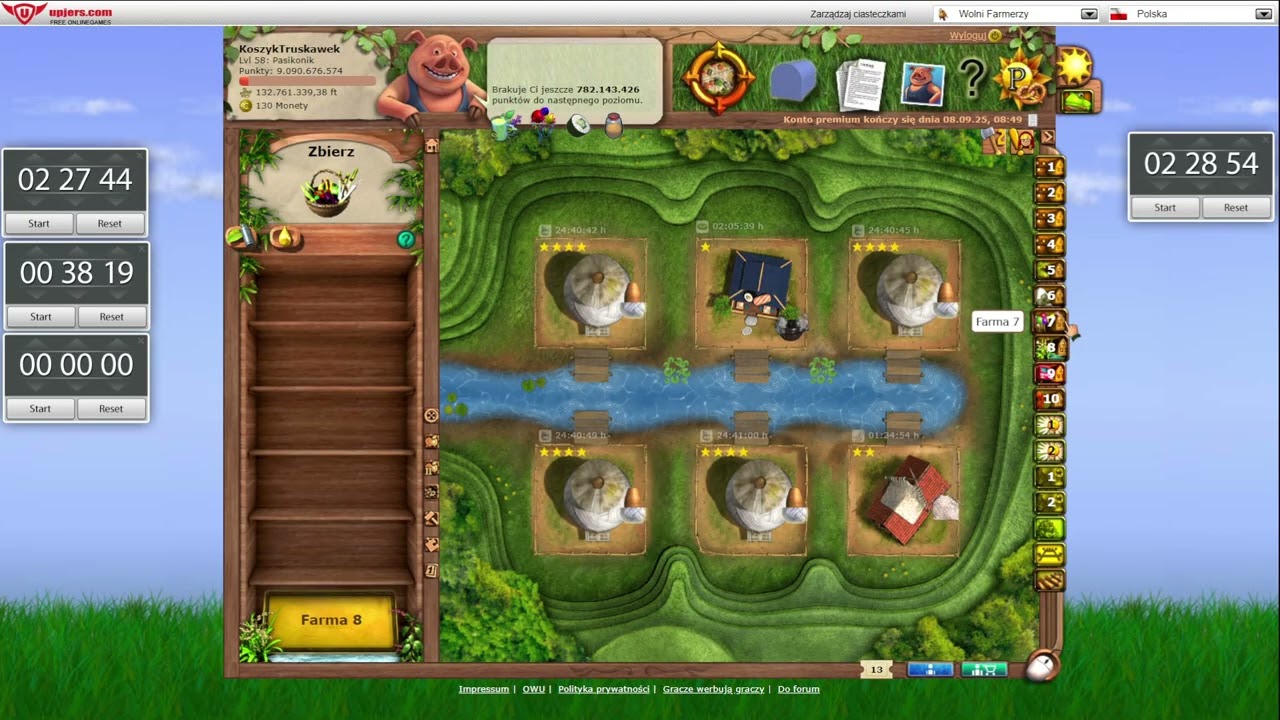 Wolni farmerzy level 58