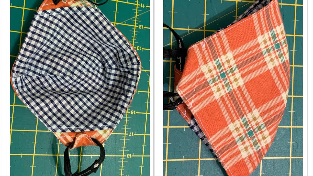 How to make face mask with filter pocket/easy DIY pattern made from dish