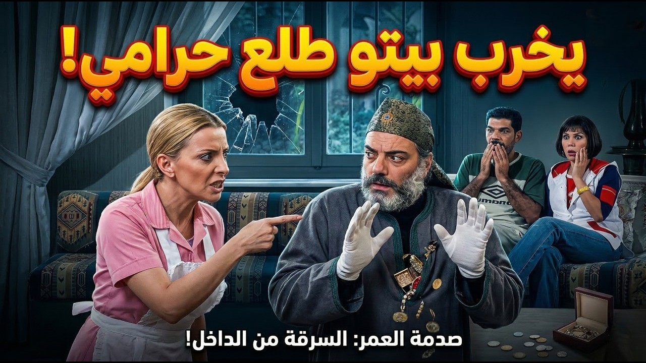 خبز وملح | عامل حالو ساحر سرق البيت بعز النهار بدون مايحسو عليه وهربوا | قصي خولي وشكران مرتجى