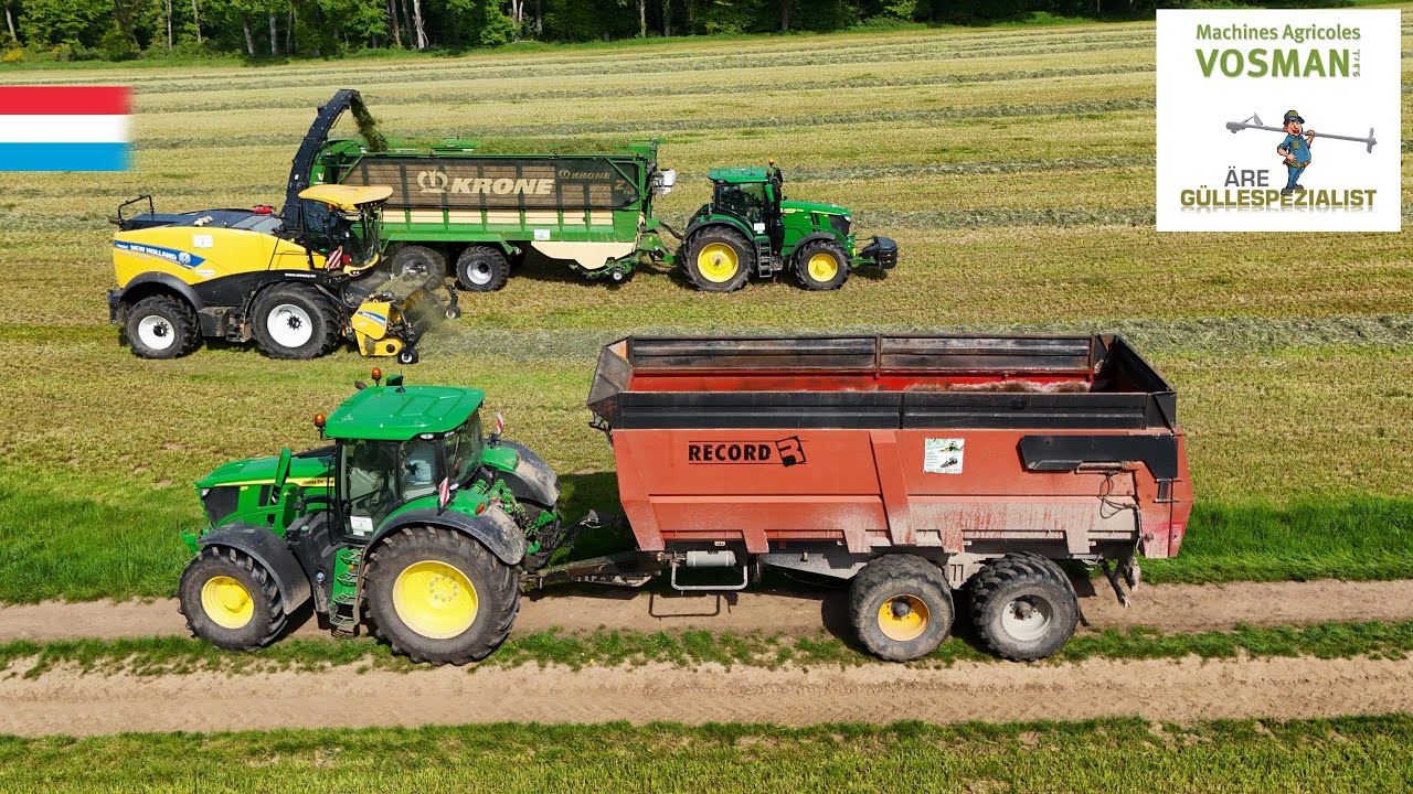 1. Schnitt häckseln | 3x 6R // 7810 // New Holland FR650 | Luxemburg 2024