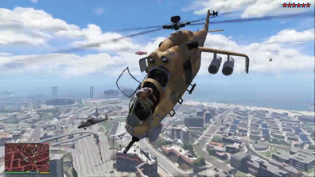 GTA 5 - Trevor’s Epic Bridge Rampage (Savage Helicopter Battle) + Ten Star Escape