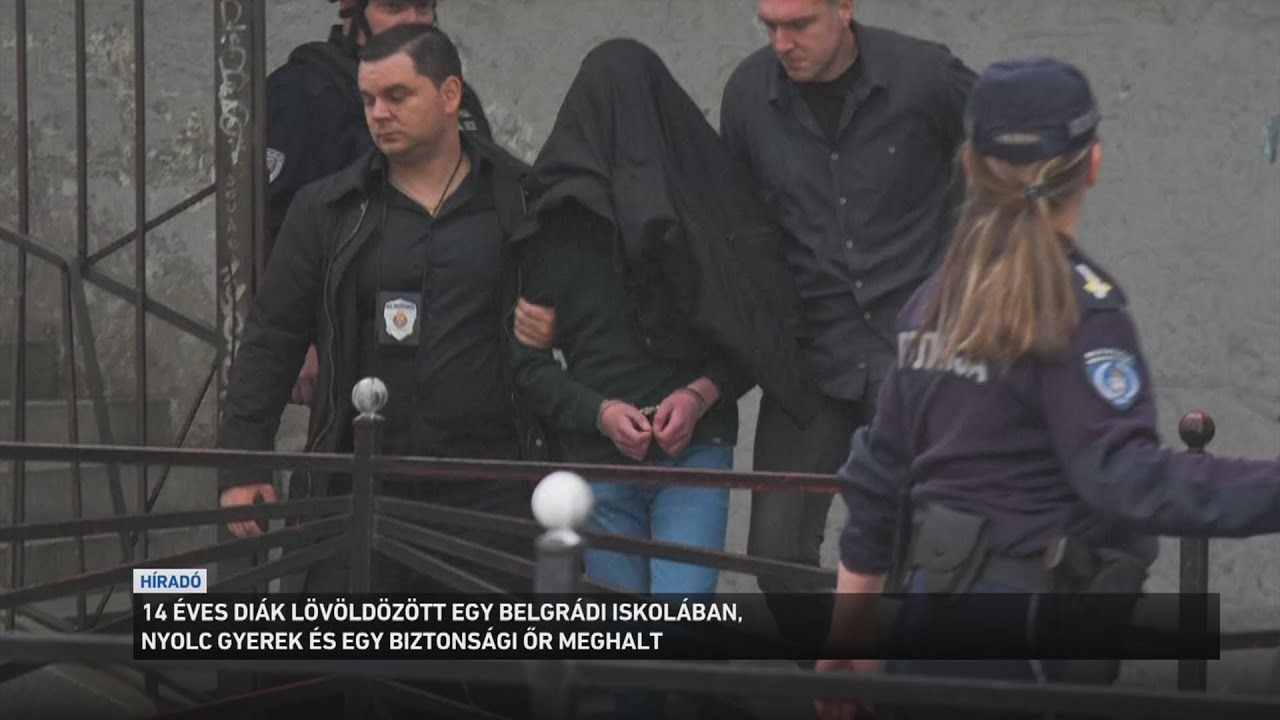 14 éves diák lövöldözött egy belgrádi iskolában