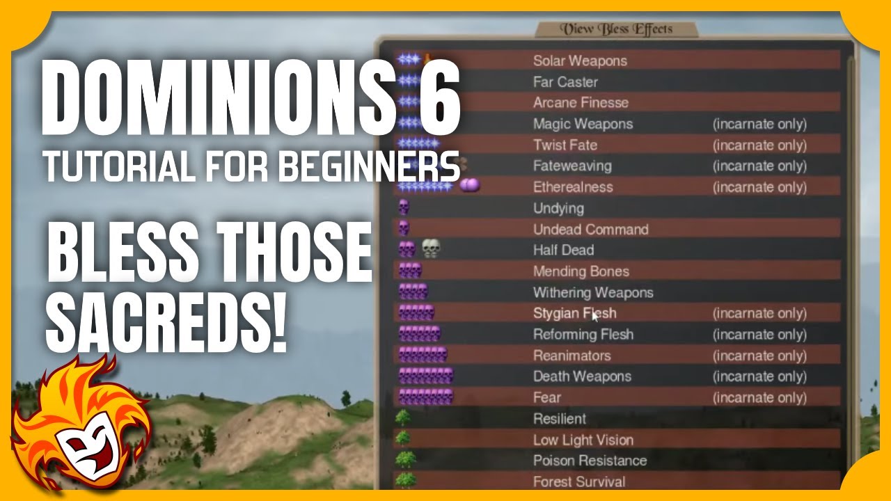 Understanding the Sacred Blesses ~ DOMINIONS 6 TUTORIAL for BEGINNERS