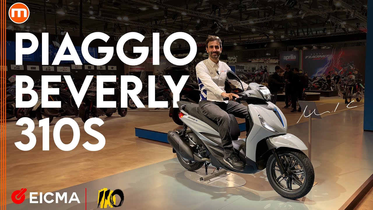 Piaggio Beverly 310 | Più muscoli per lo scooter a ruote alte. Live da EICMA 2024