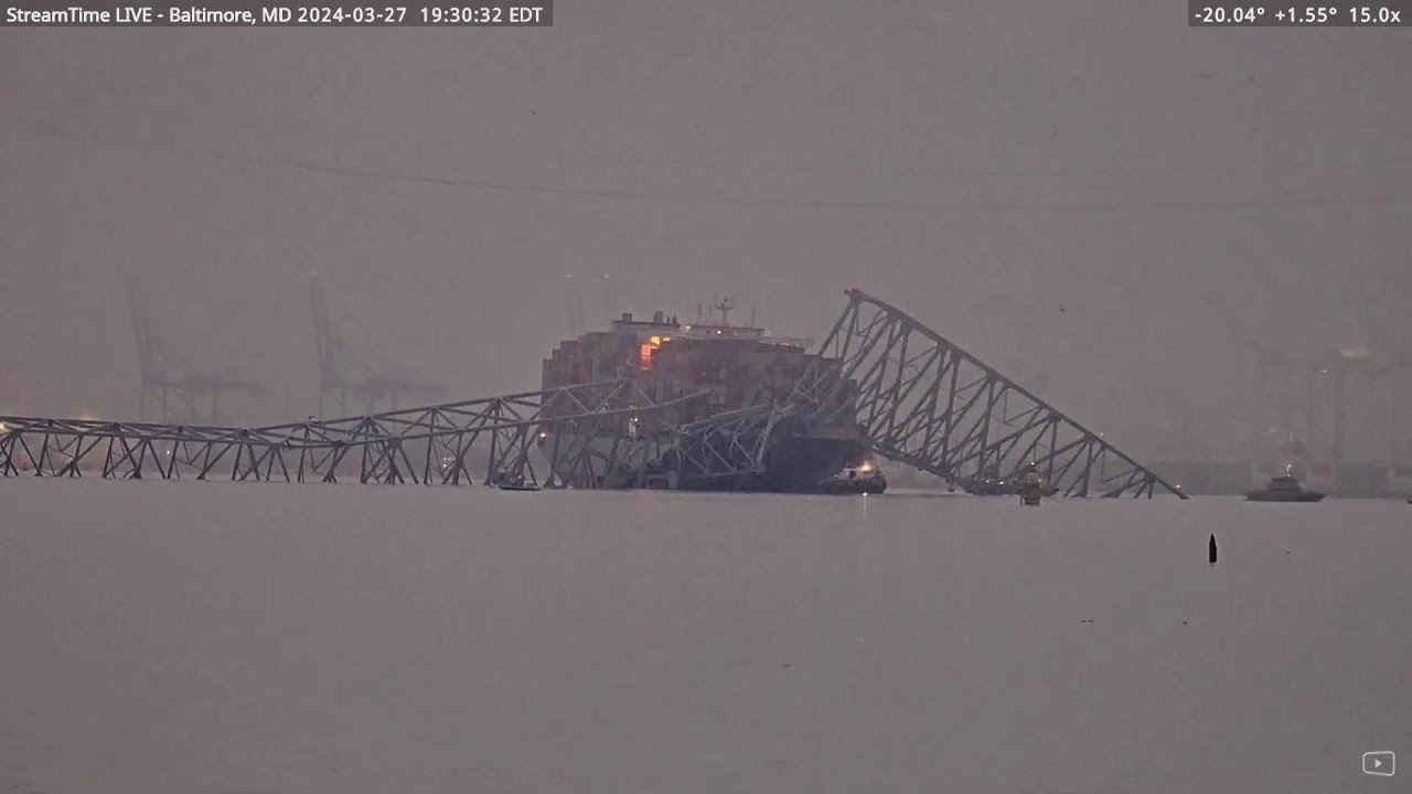 LIVE: Aftermath of Baltimore bridge collapse